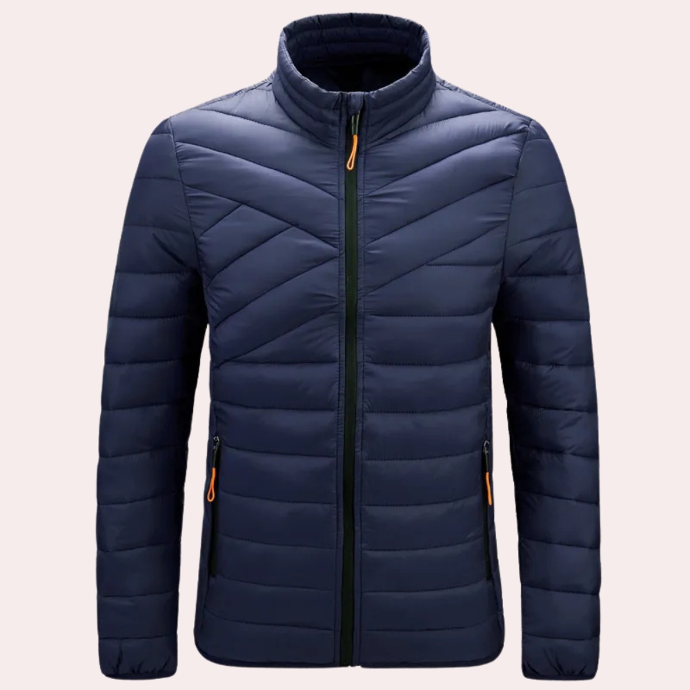 Street-wave Men's Puffer Jacket - Stylish Warmth For Everyday Office And Occasions