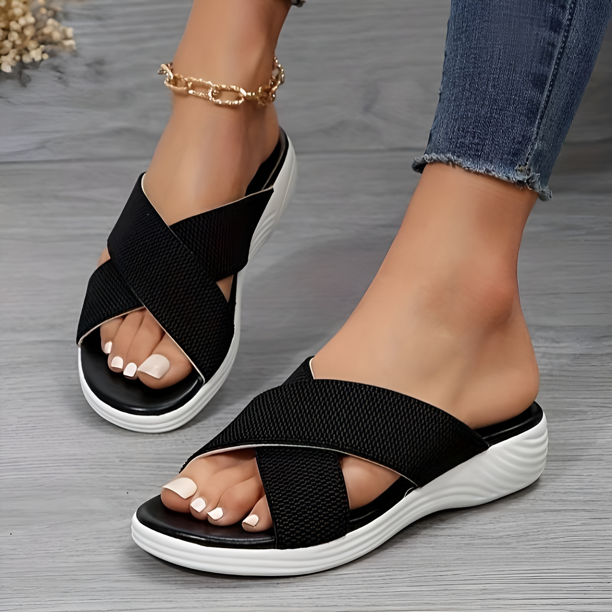 Orthopedic Flip Flops For Women Street-wave All Day Comfort With Arch Support And Style