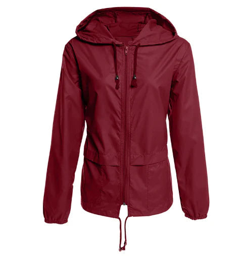 Street-Wave Women Hooded Jacket Mid Length Zip Front Warm All Season Outerwear Winter Ready