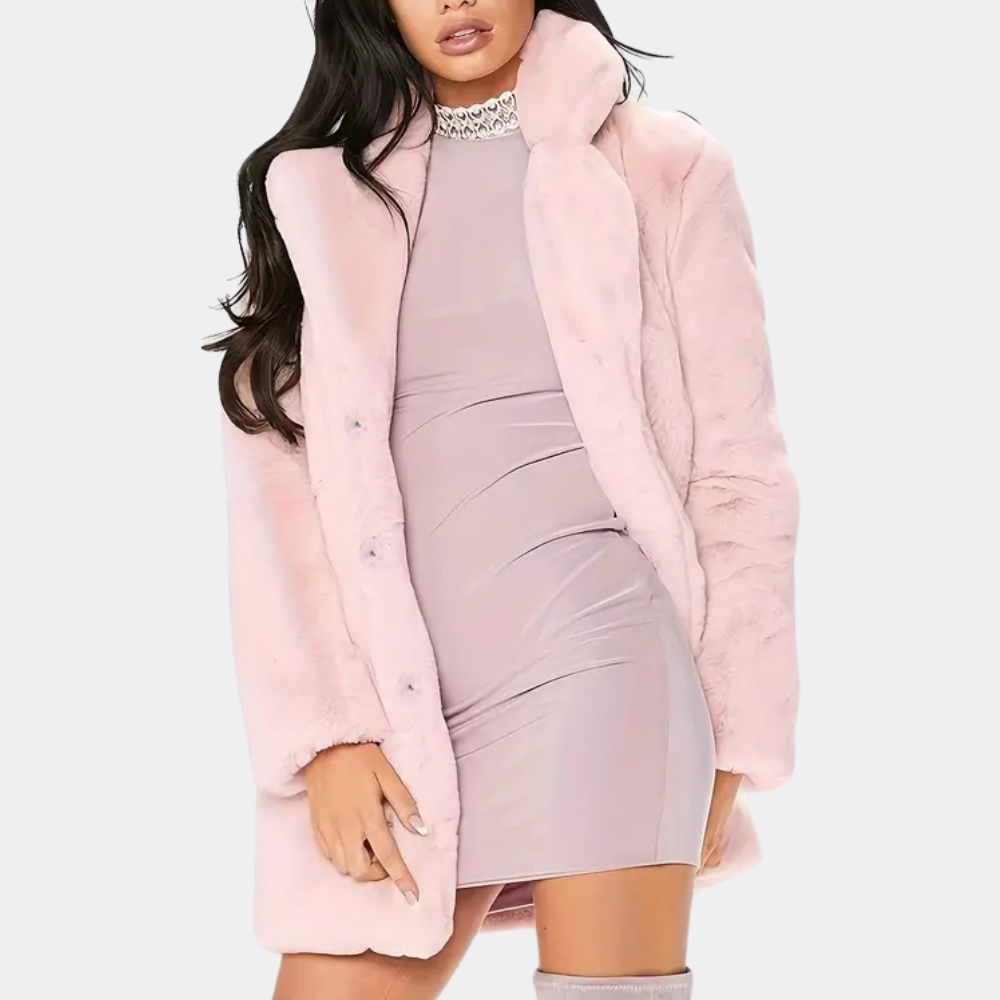 Street Wave Luxurious Winter Plush Coat For Women Cozy Faux Fur Warmth Outerwear