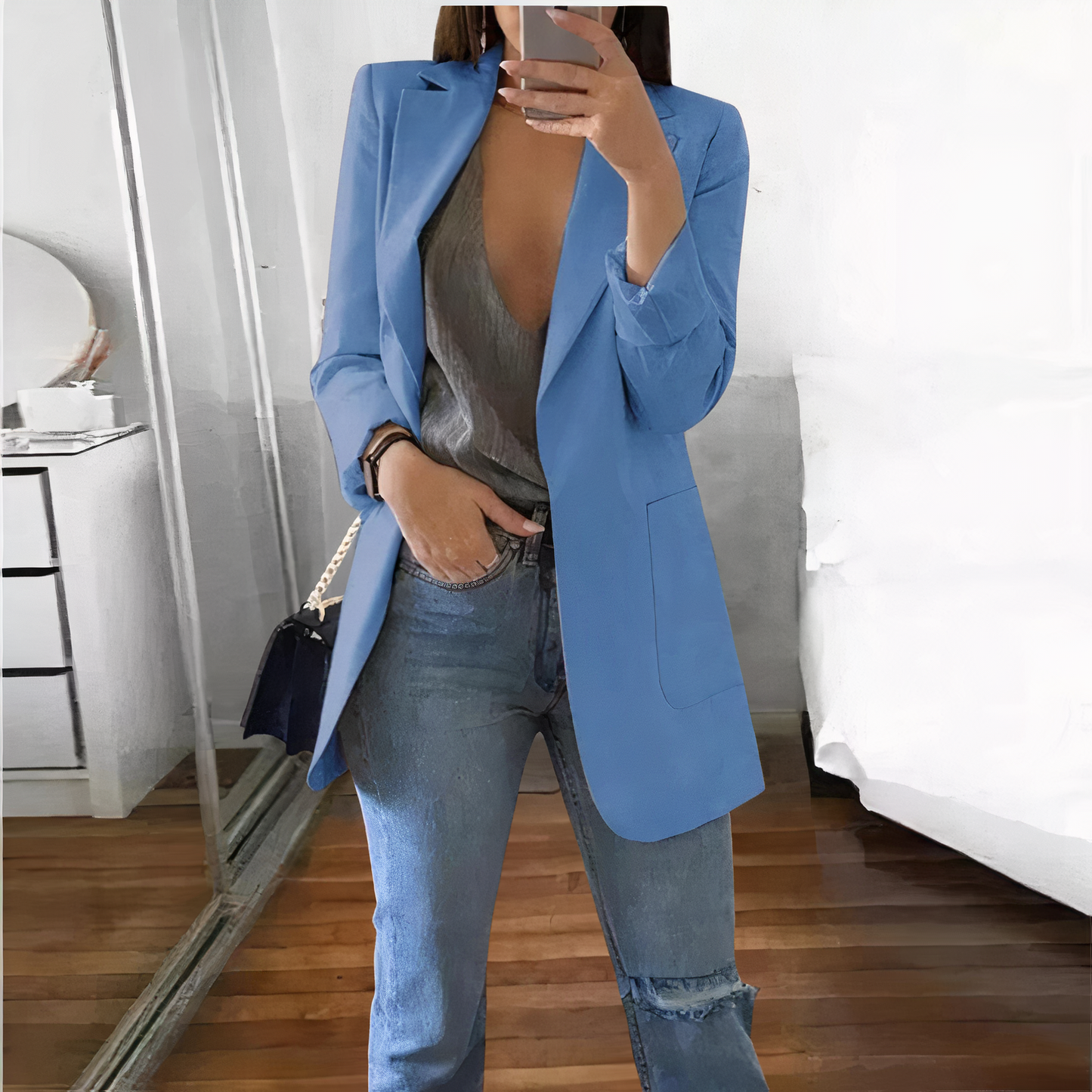 Street Wave Pink Blazer For Women Elegant Tailored Coat Versatile Office To Evening