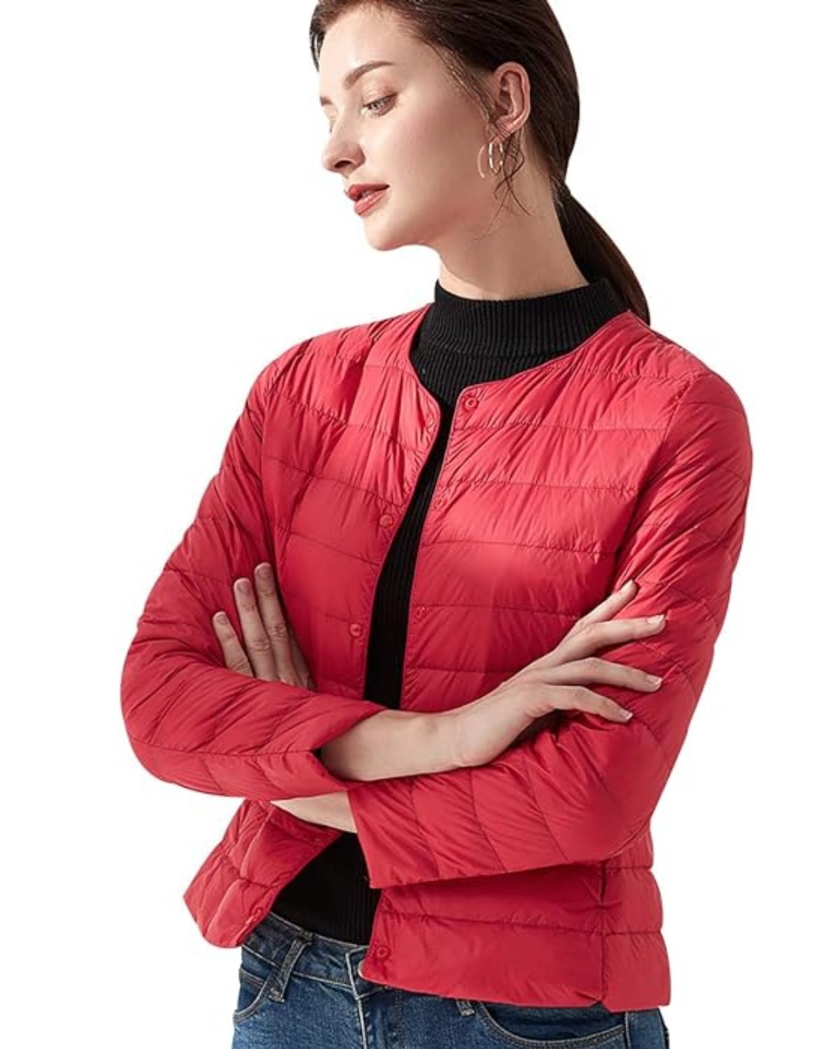 Street Wave Lightweight Down Jacket For Women Cozy Warmth Quilted Puffer Coat Essentials