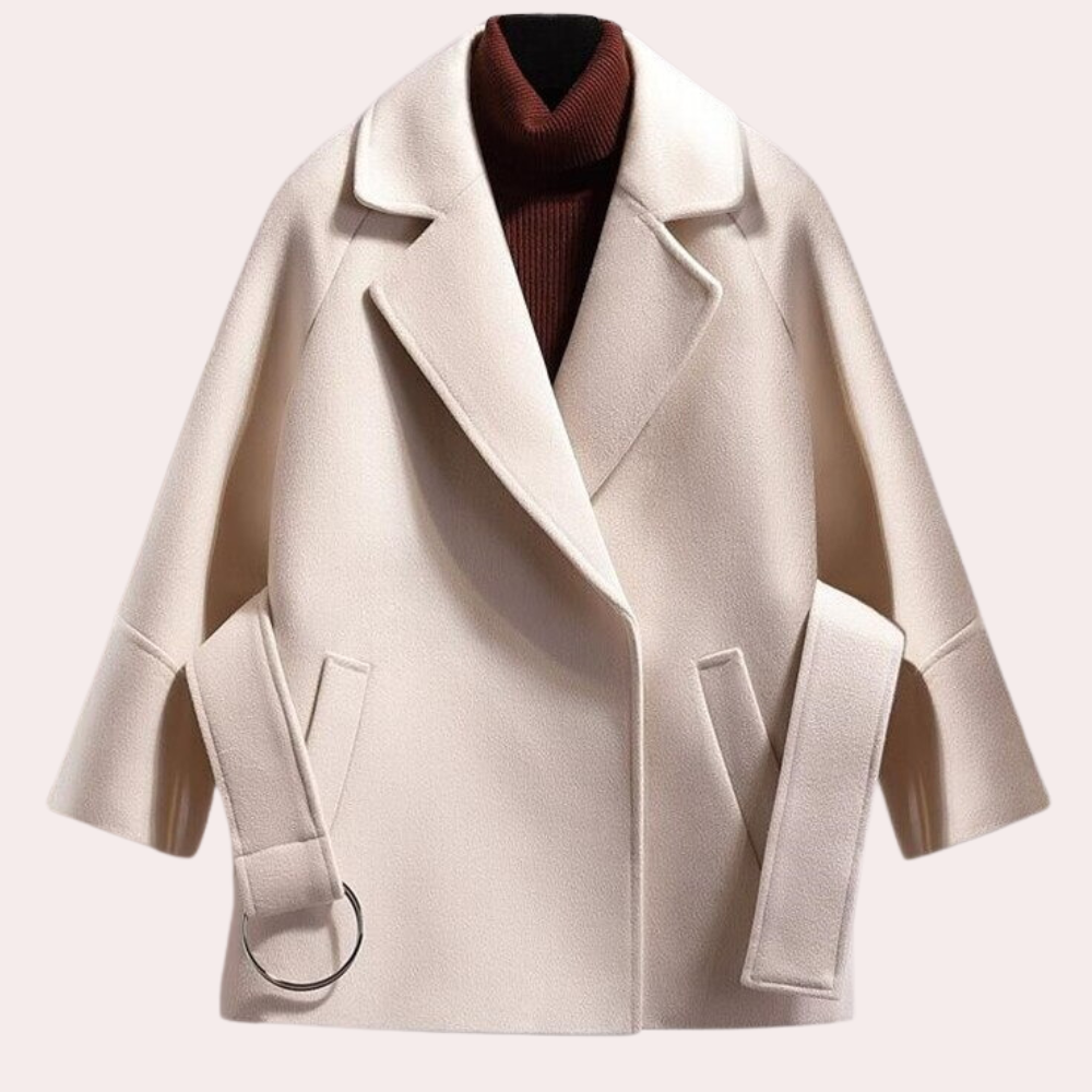 Street-Wave Belted Wool Coat for Women Sophisticated Timeless Elegance and Premium Craftsmanship