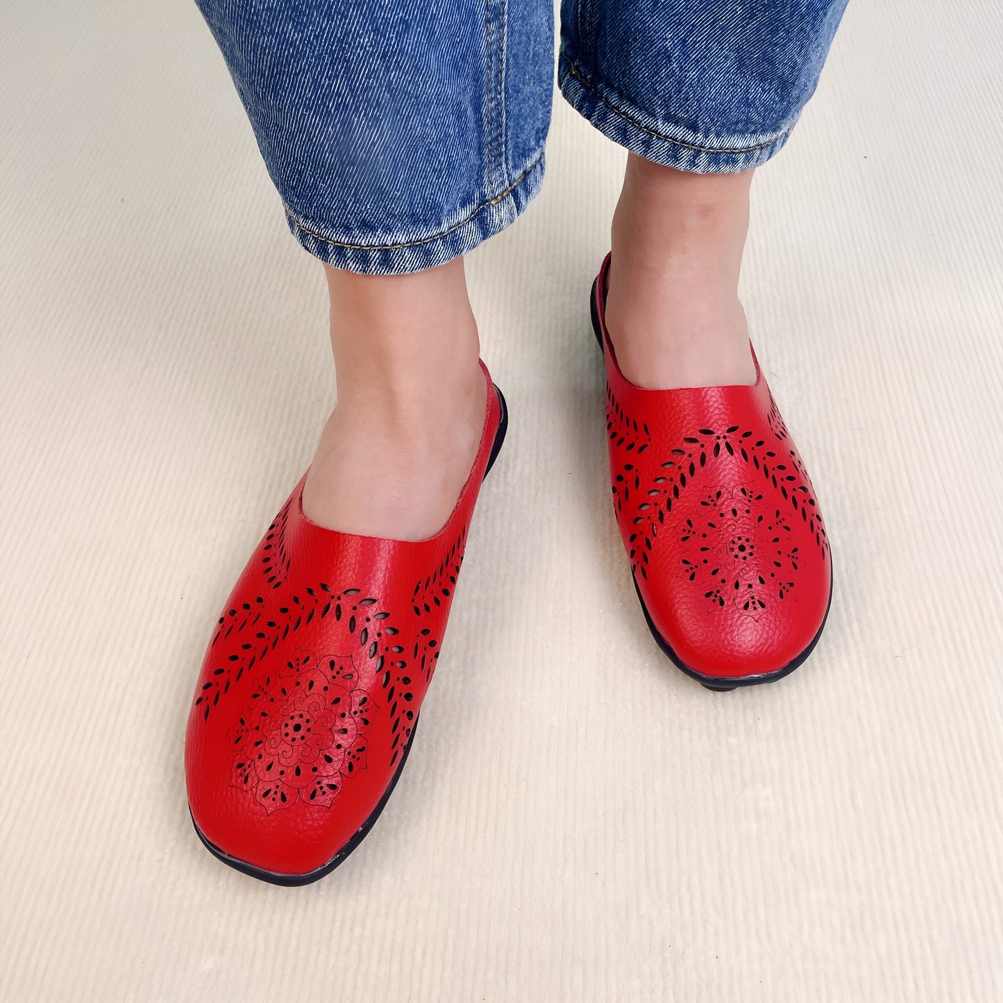 Street-wave Leather Women's Shoes With Orthopedic Support For All-Day Comfort Ideal For Spring