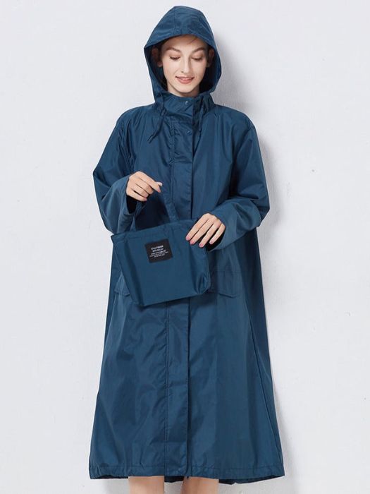 Street-Wave Ladies Rosalen Plaid Raincoat Windbreaker Hooded All Weather Waterproof Coat