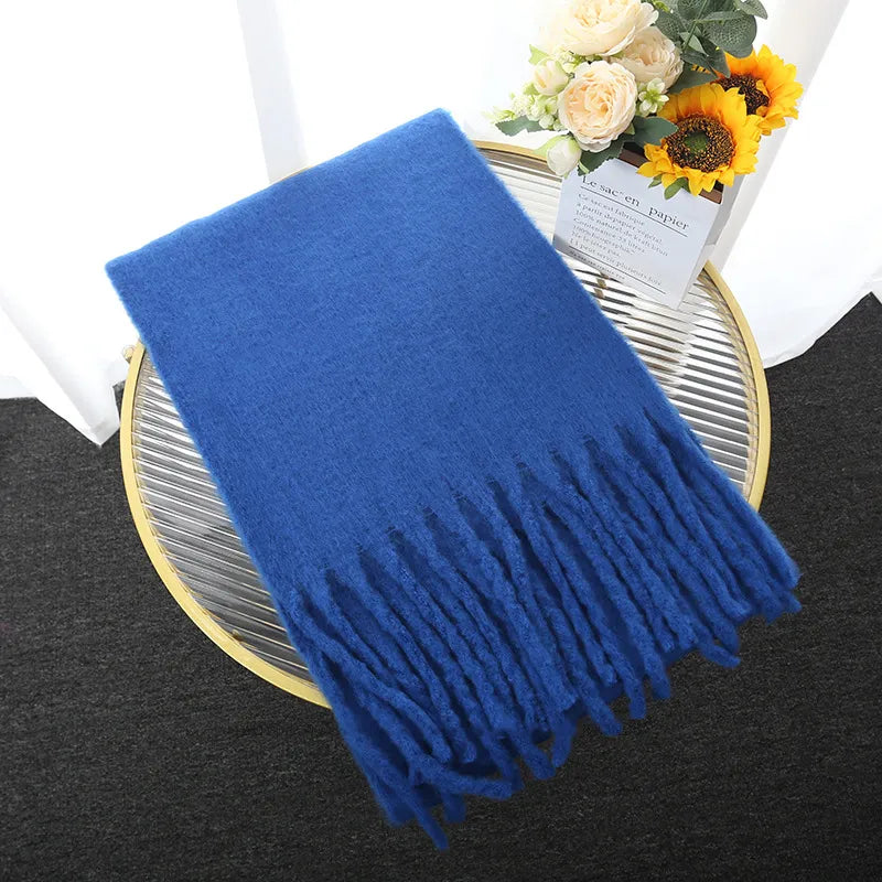 Street Wave Warm Pastel Scarf Collection For Women Soft Cozy Winter Accessory Versatile