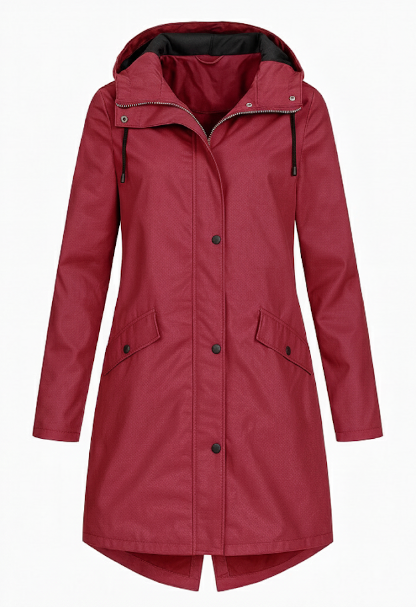Street-wave Women's Windproof Rain Jacket For Fall Weather Waterproof Coat With Lightweight Design
