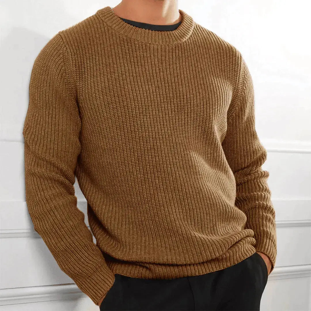 Raphaël Roux Premium Acrylic Knit Crewneck Sweater Handmade Soft Comfort by Street-Wave