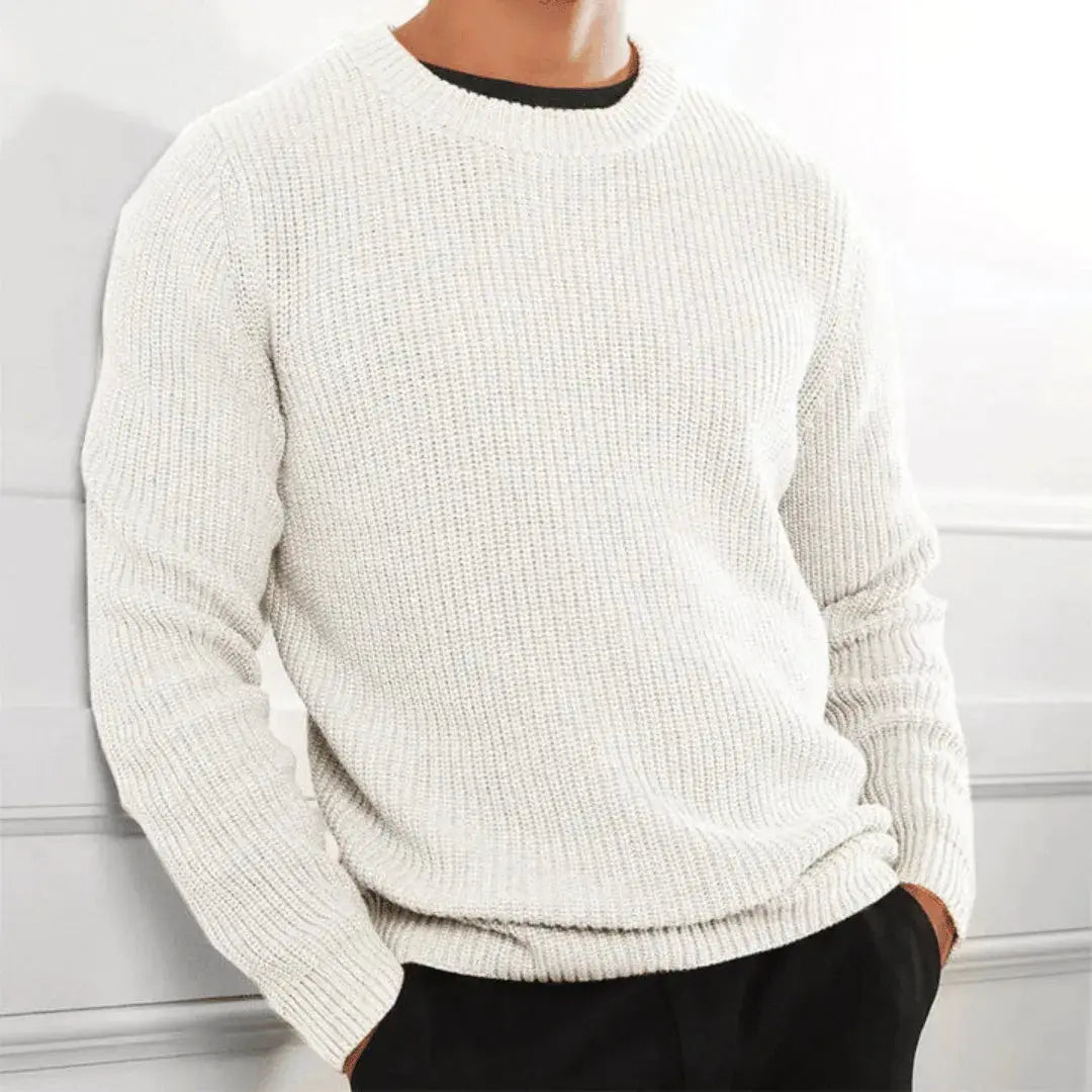Raphaël Roux Premium Acrylic Knit Crewneck Sweater Handmade Soft Comfort by Street-Wave