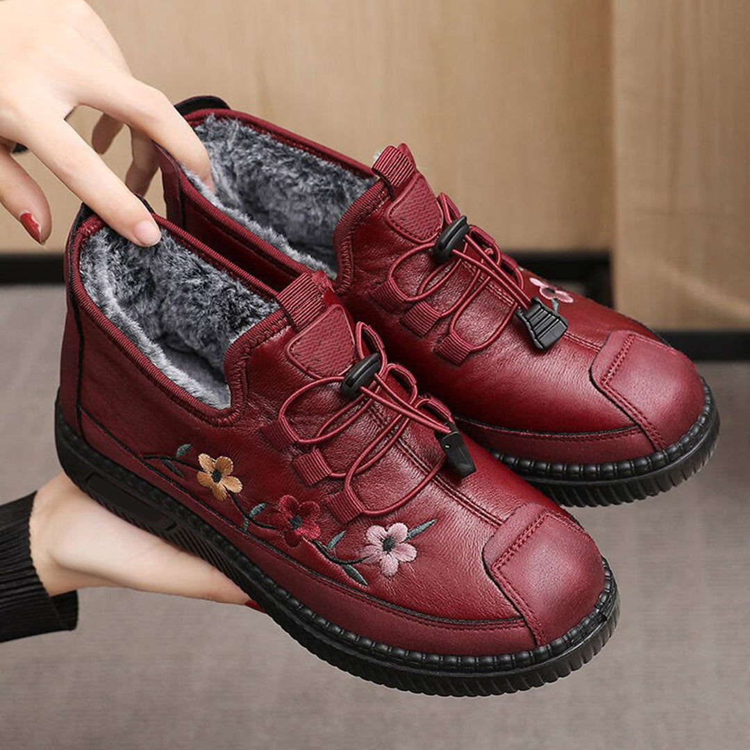 Street-wave Women's Fur-Lined Ankle Boots, Elegant Comfort, Versatile For Work Or Casual Outfits