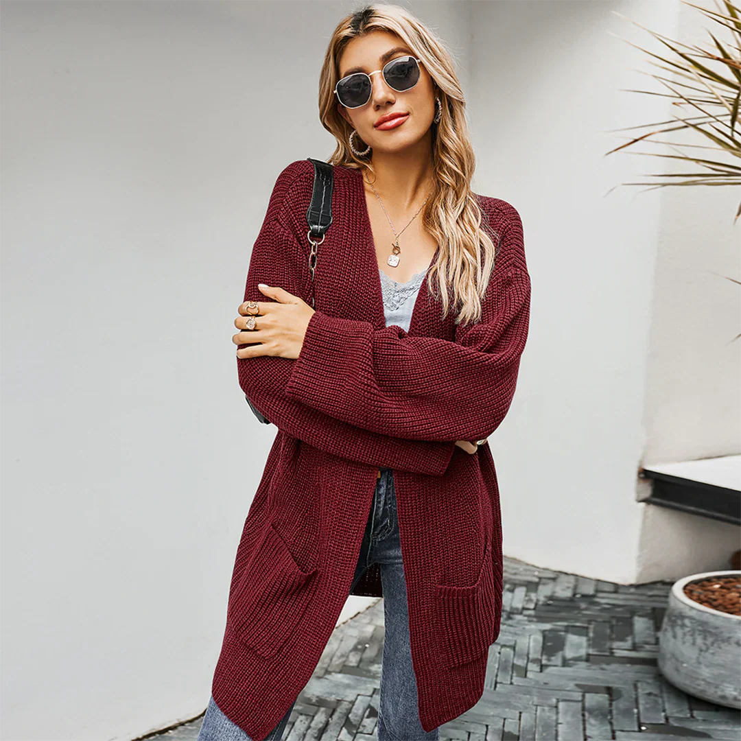 Street-wave Vest With Cozy Knitted Fit And Chic Cutout Neck For Women Everyday Style