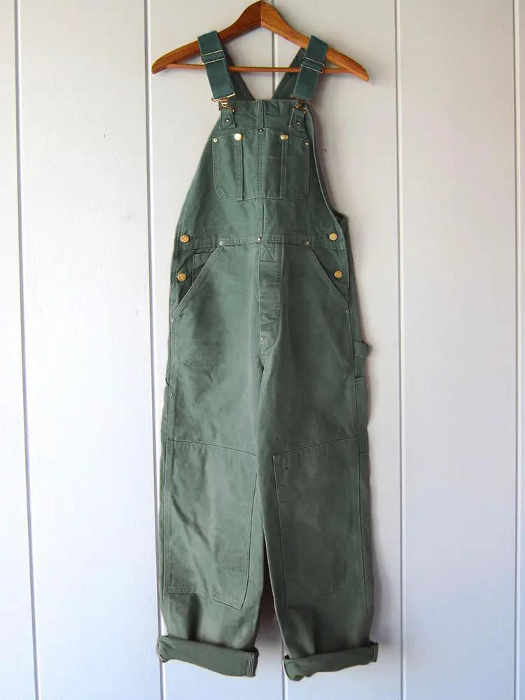 Street Wave Denim Overalls Women Relaxed Fit Plus Size