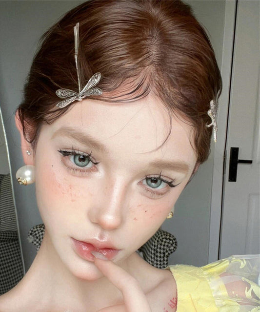 Épingle à cheveux libellule rétro en alliage de soie et métal - Street-Wave