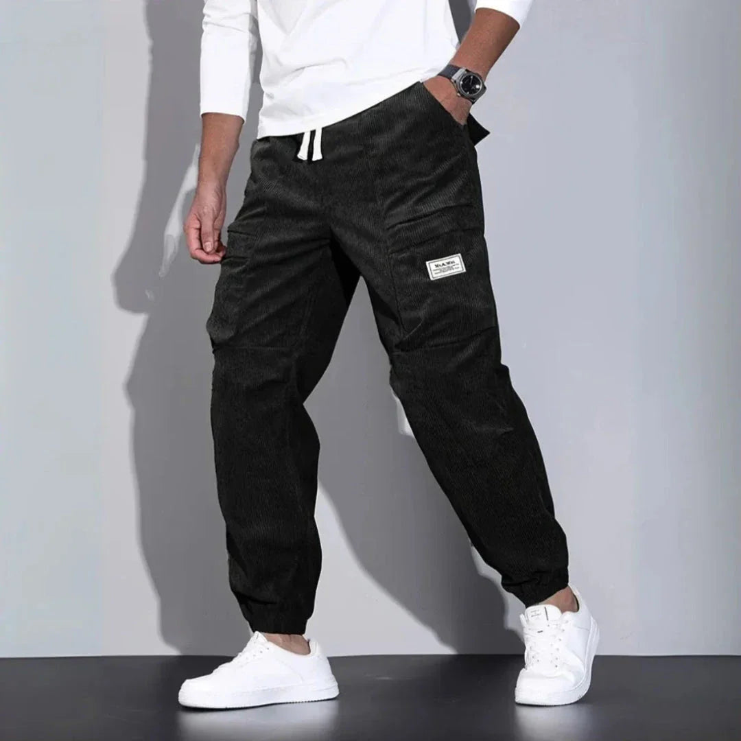 Waylynn Corduroy Cargo Joggers Unisex Premium Comfort With Pockets