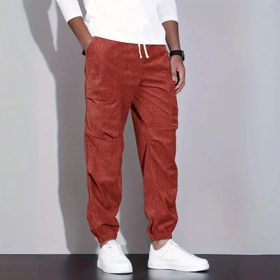 Waylynn Corduroy Cargo Joggers Unisex Premium Comfort With Pockets
