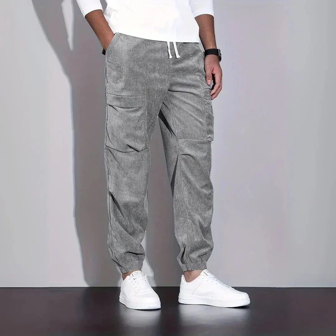 Waylynn Corduroy Cargo Joggers Unisex Premium Comfort With Pockets