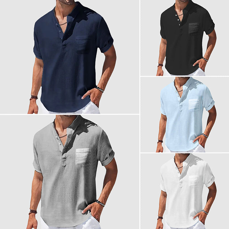 Roberto Russo Sunwalk Henley Shirt