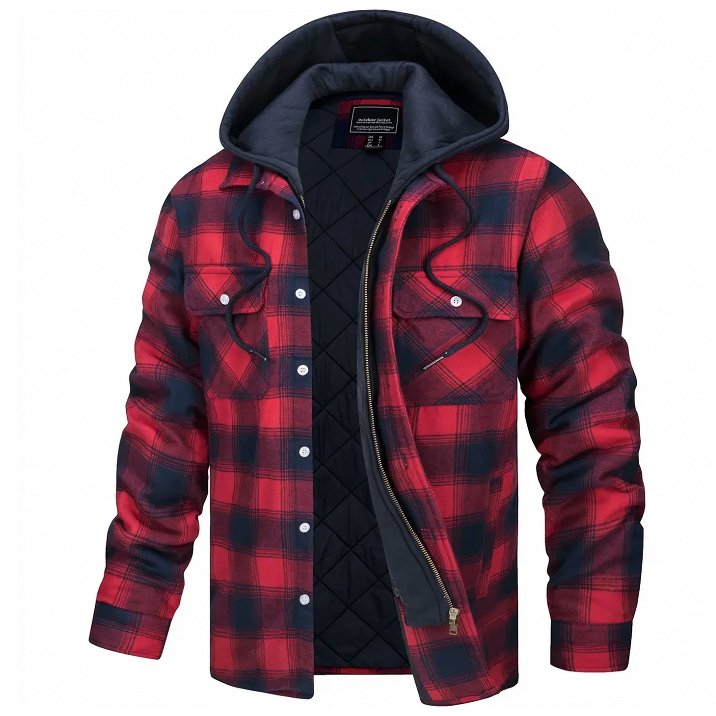Street-Wave Parker Hooded Jacket Warm Fleece Lining Unisex