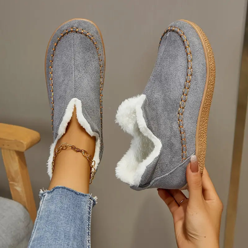 Round Toe Ankle Boots For Women Street Wave Cozy All Day