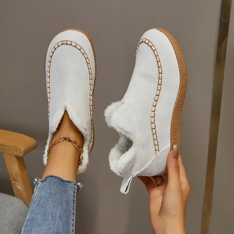 Round Toe Ankle Boots For Women Street Wave Cozy All Day