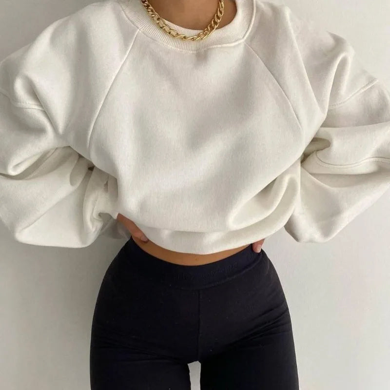 Street Wave Womens Winter Oversized Sweatshirt Cozy Comfort