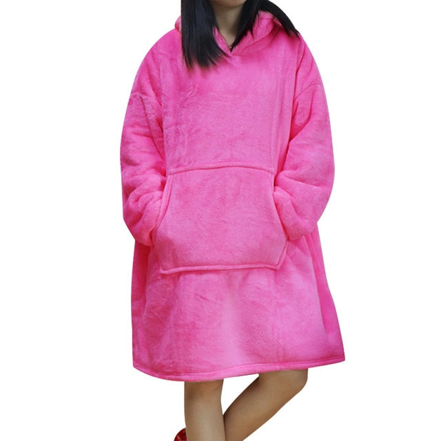 Street Wave Hoodie Blanket Plush Cozy Wearable Throw for Home Comfort Lovers Premium Warmth