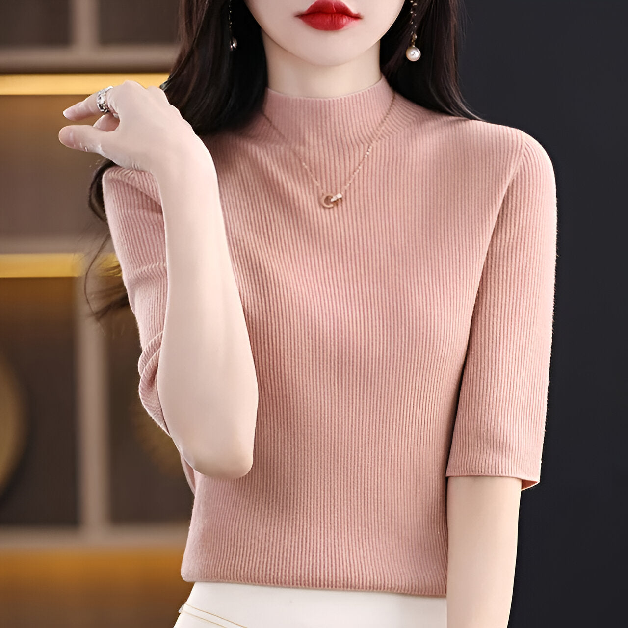 Street Wave Jara Pullover Effortless Chic Short Sleeve Knit For Women Versatile Breathable Comfort