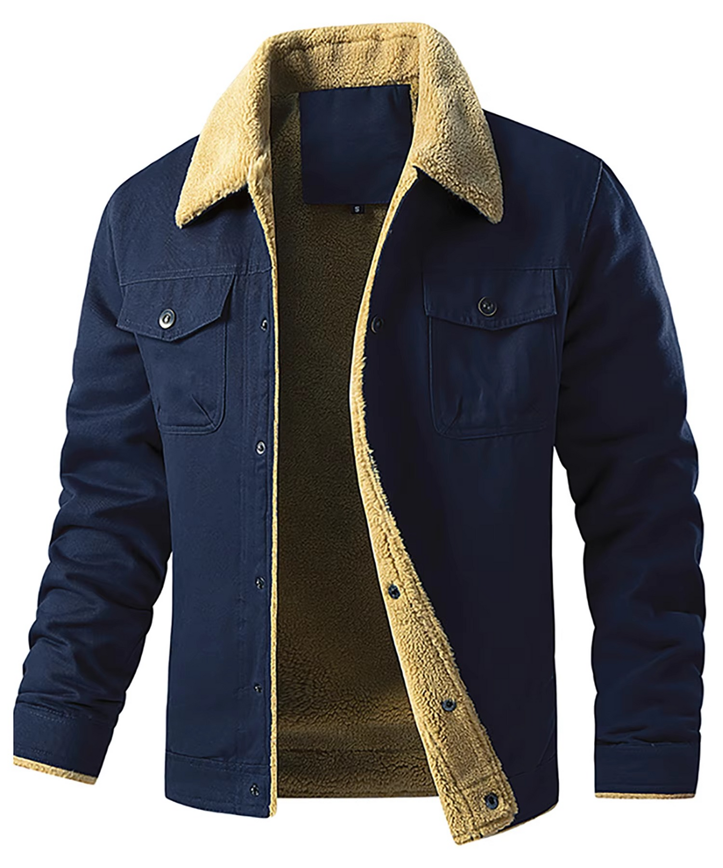 Street-Wave Mens Winter Fleece Lined Jacket Warm Insulated Casual Coat for Cold Weather Everyday Wear