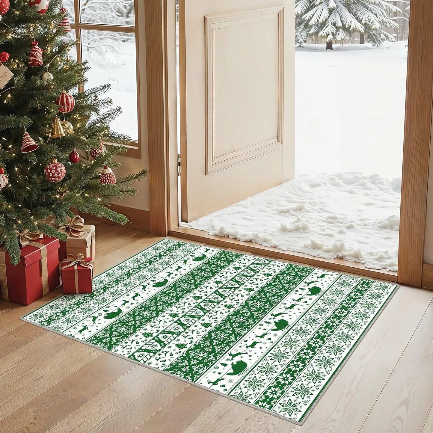 Eprolo Washable Boho Farmhouse Moroccan Geometric Indoor Carpet For Bedrooms