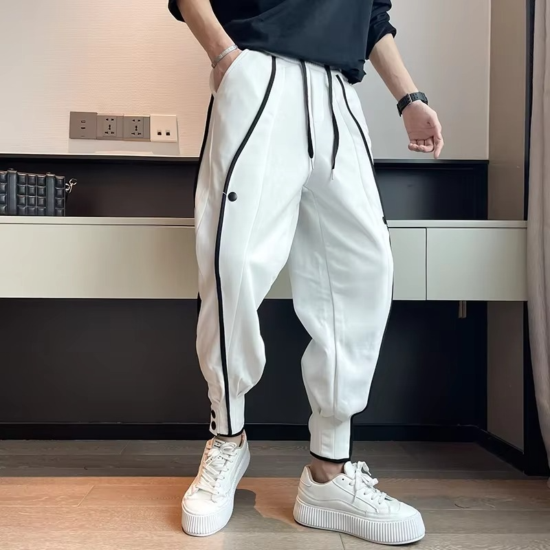 Mens Wide Leg Jogger Pants Casual Korean Style Sweatpants For Fitness And Everyday Wear