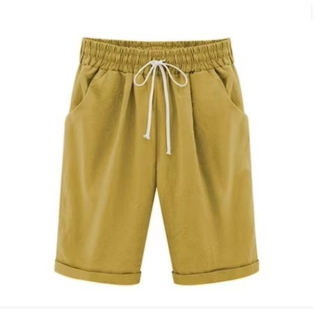 Women's High Waist Casual Harem Capris Pants