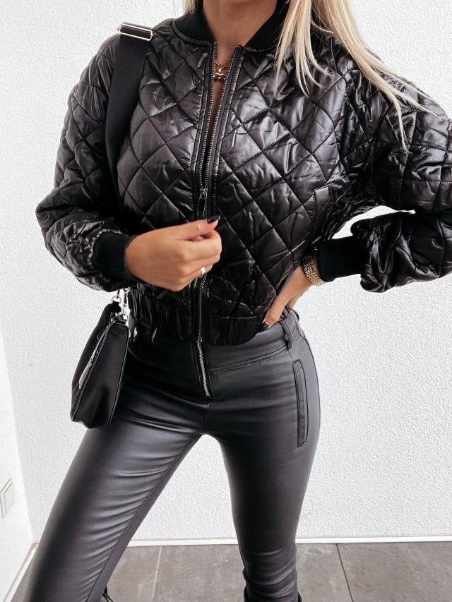 Street-wave Quilted Padded Jacket Warm Cozy Cotton Lined Insulated for Women Winter Wear