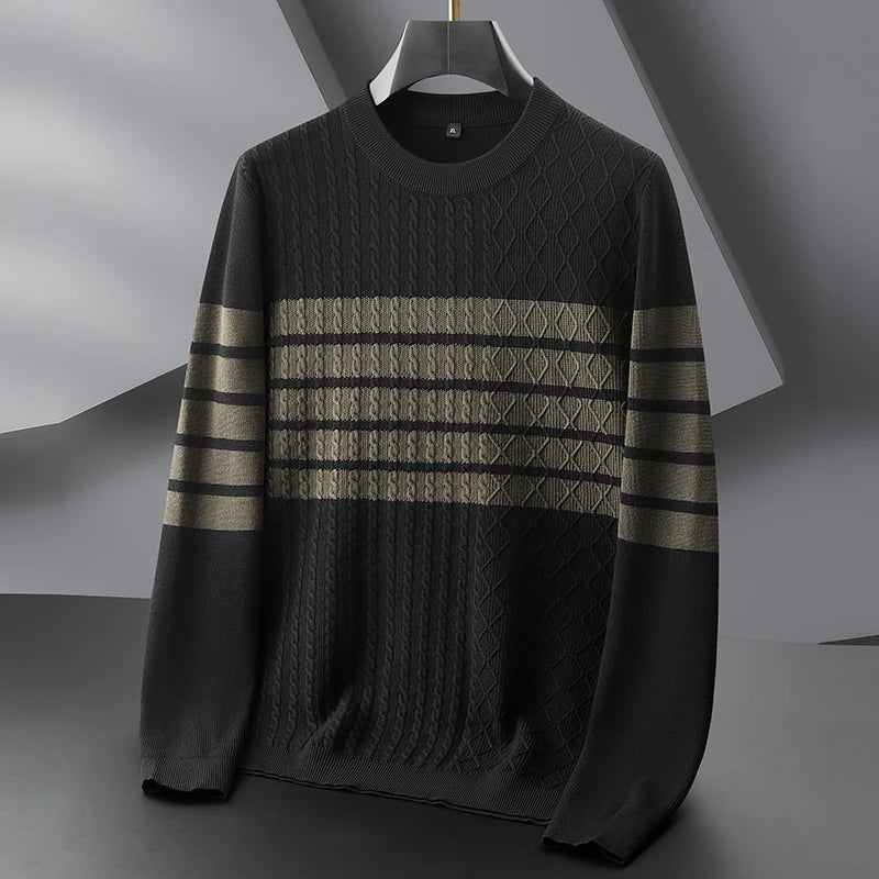 Enzo Split-Cable Sweater