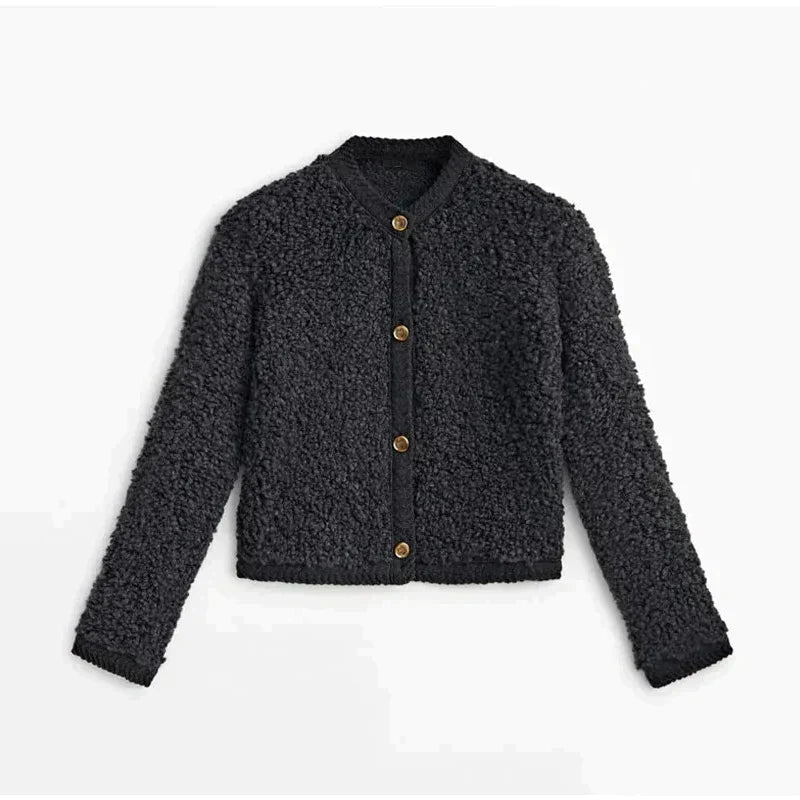 Cozy Cardigan Vest Luxurious Winter Warmth For Women Street Wave Chic Urban Fashion Favorite