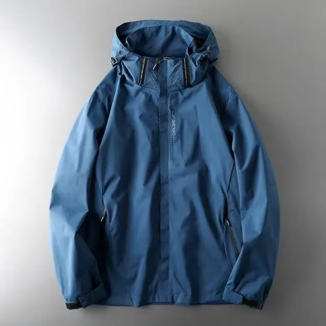 Street-Wave Men's Lightweight Waterproof Windbreaker Jacket for Outdoor Sports and Activities