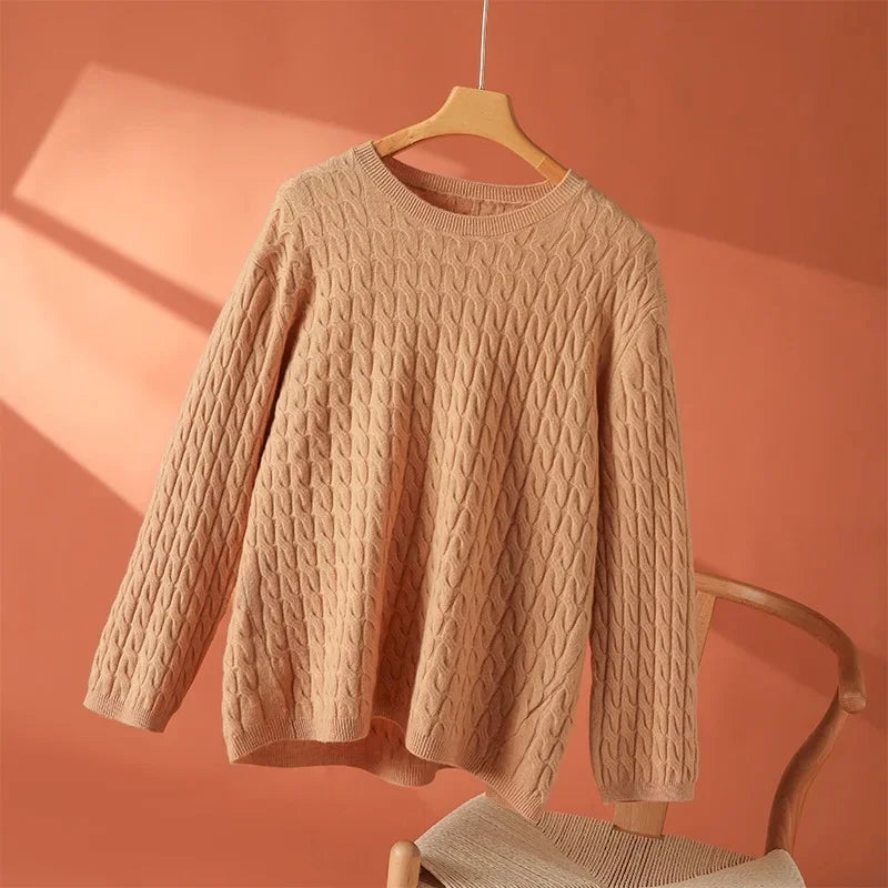 Women's Lightweight Knit Sweater with Relaxed Fit and Versatile Style
