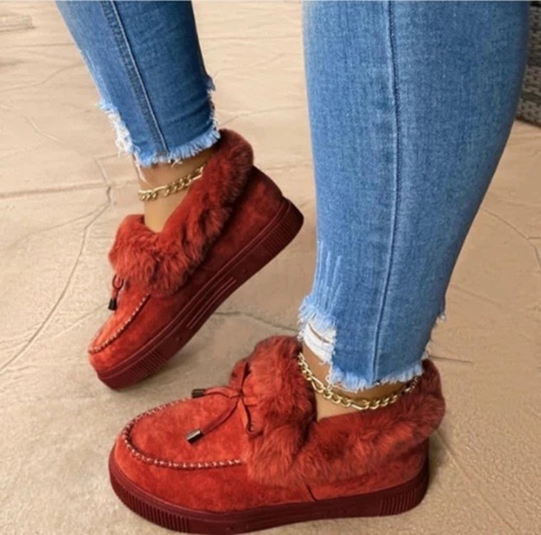 Street-Wave Cozy Wool-Lined Winter Boots For Women Warm Plush Interior Durable Comfort With Trendy Design