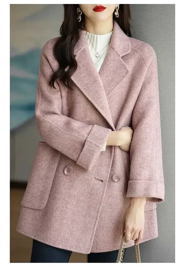 Street-wave Elegant Short Coat for Women Cozy Comfort and Sustainable Style for All Seasons