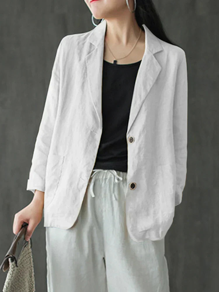 Street-wave Women's Casual Button Front Blazer Jacket Premium Style Versatile Comfort For Everyday