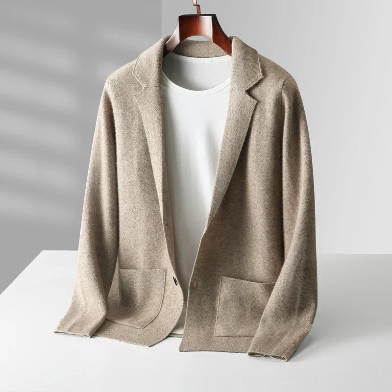 Streetwave Mens Cashmere Cardigan Luxury Warm Knit For Timeless Style And Comfort