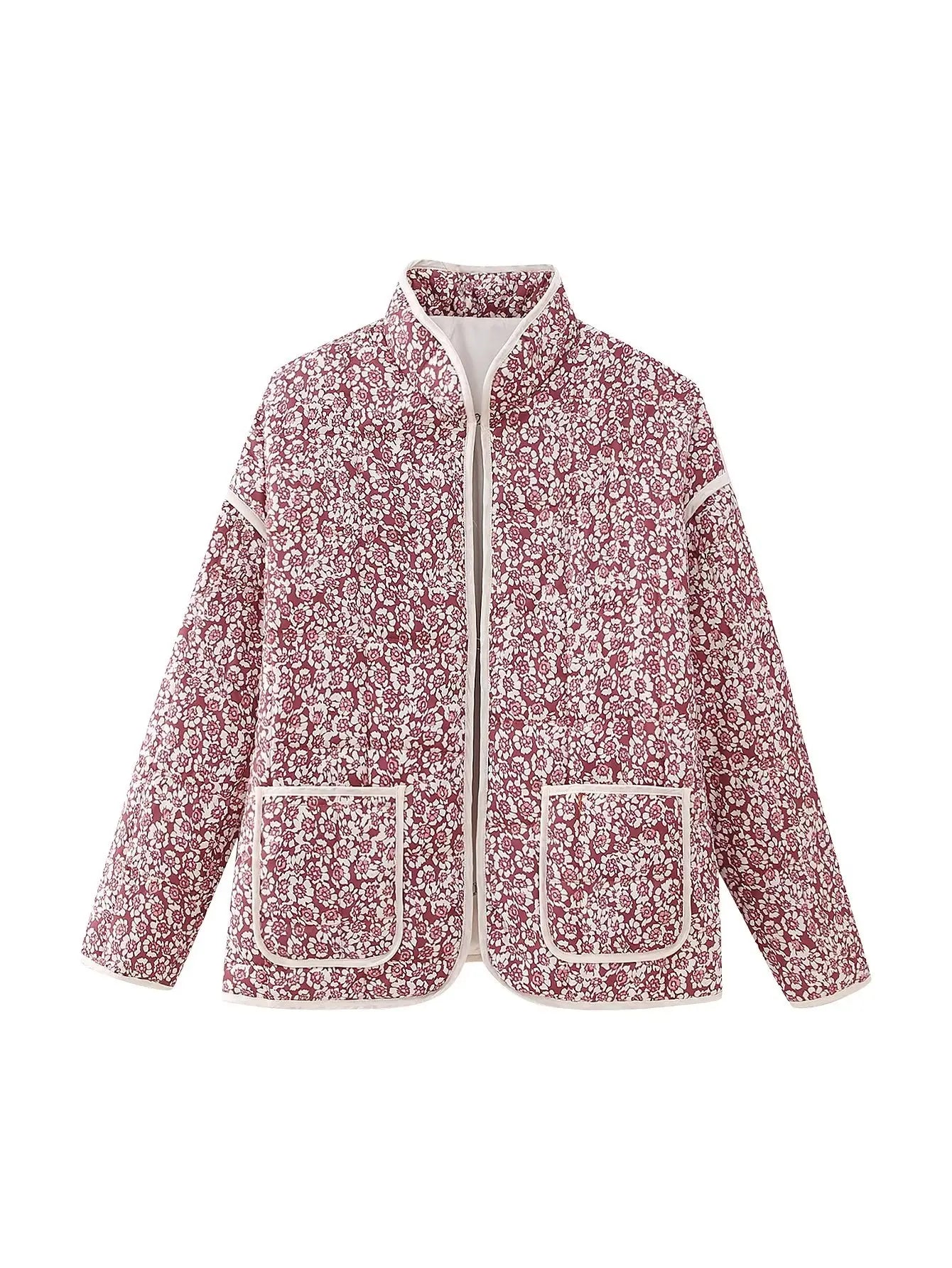 Street-wave Cotton Lined Jacket For Mature Adults Warm Cozy Practical Everyday Outerwear