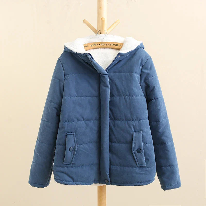 Street Wave Winter Hoodie Fleece Jacket For Kids Warm Cozy Hooded Outerwear Insulated Comfort