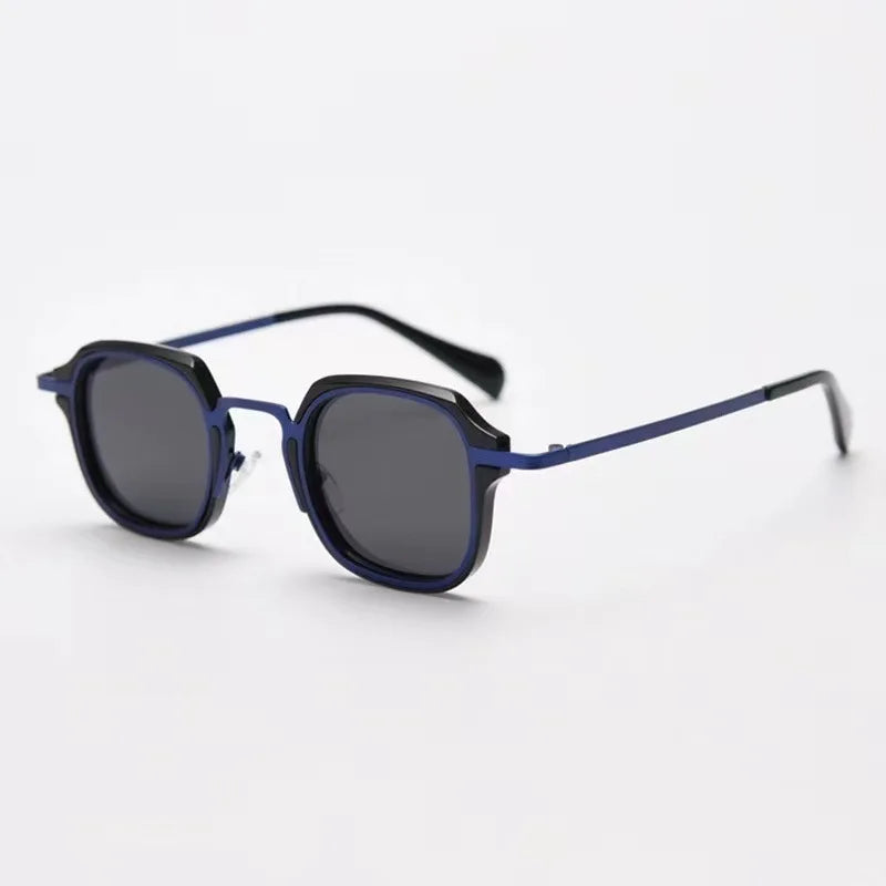 Street-Wave Maverick Punk Square Sunglasses Bold Geometric Eyewear For Men And Women UV Protection