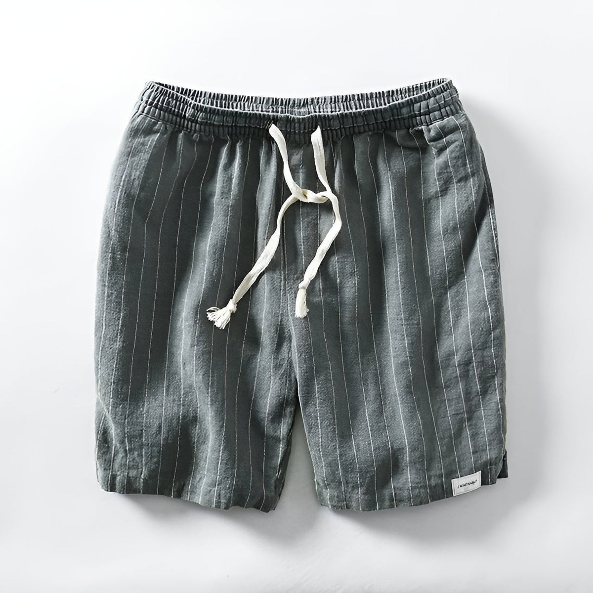 Barcelona Cotton Linen Shorts for Men Breathable Summer Wear with Adjustable Drawstring Waist