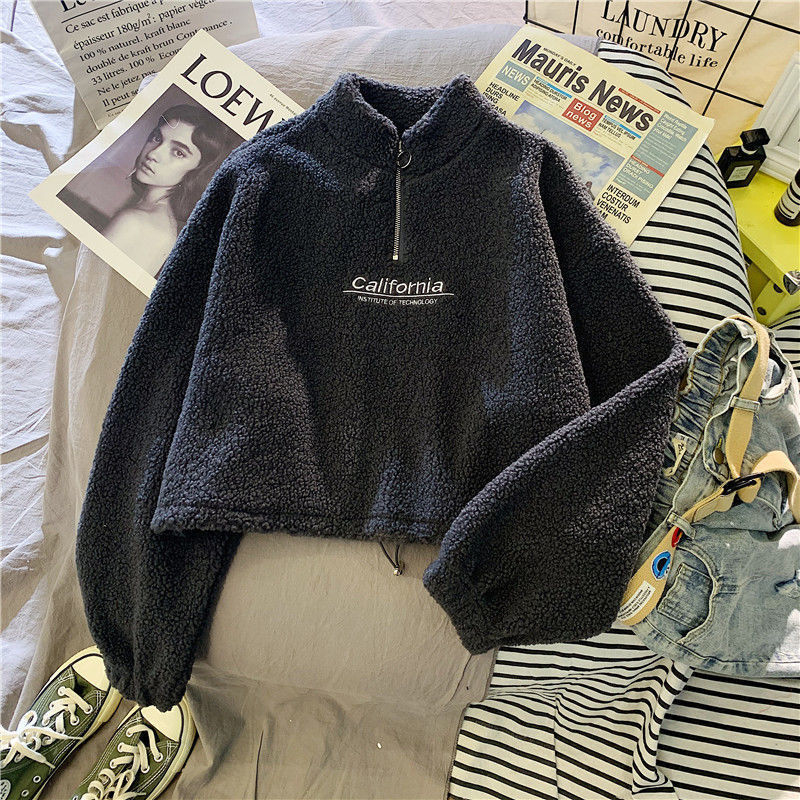 Street-Wave Women's Plush Sherpa Fleece Zip Pullover Warm Cozy Everyday Must-Have For Cold Weather