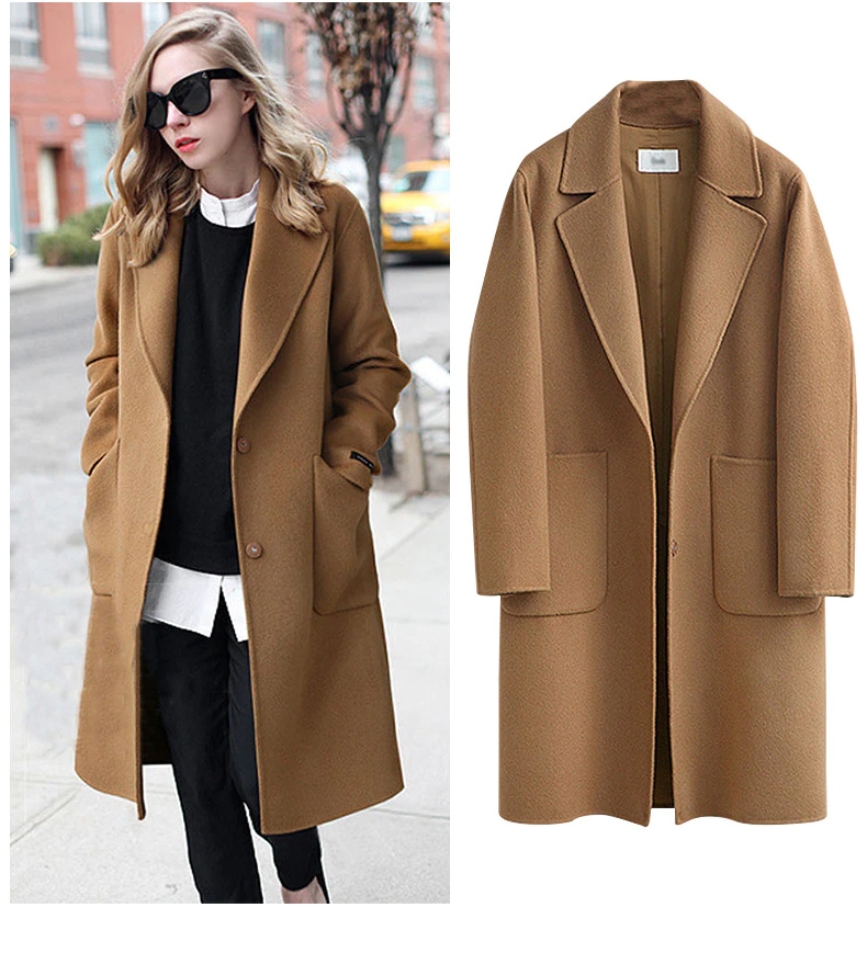 Street-wave Oversized Women's Trench Coat Warm Timeless Elegance For Chic Fall Looks
