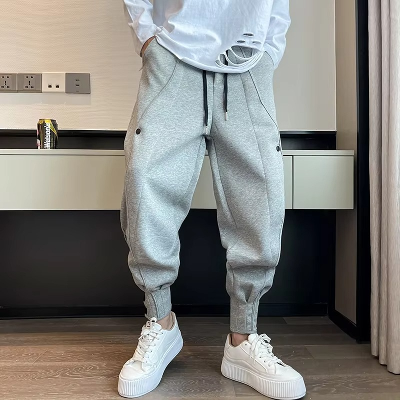 Mens Wide Leg Jogger Pants Casual Korean Style Sweatpants For Fitness And Everyday Wear
