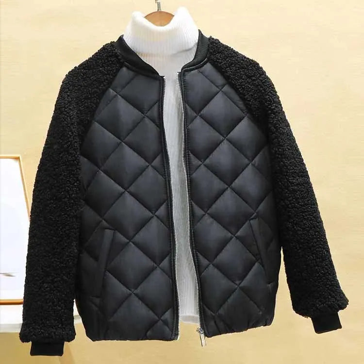 Street Wave Faux Shearling Jacket Women Lightweight Warmth Cloudlike Cozy Winter Coat