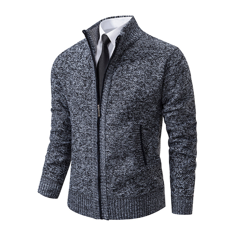 Street-Wave Mens Elegant Knit Cardigan Sweater Soft Cozy Yet Sharp Outerwear For Modern Gentlemen