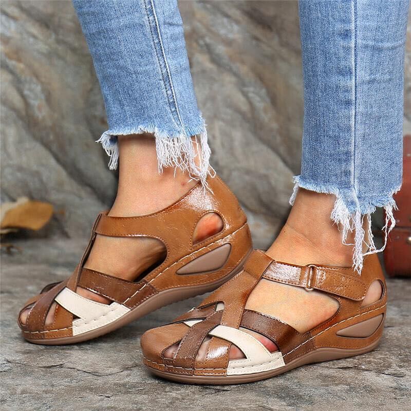 Heidi Orthopedic Retro Sandals by Street Wave for Women with Arch Support and Vintage Comfort